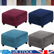 Velvet square footstool for sale  MANCHESTER