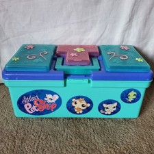 Usado, Littlest Pet Shop estojo de armazenamento azul caixa de equipamento LPS trava frontal ausente 2007 comprar usado  Enviando para Brazil
