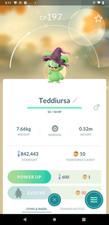 Teddiursa brilhante usando um chapéu de bruxa | Tr-de 20k poeira estelar ou Mini P T C comprar usado Teddiursa brilhante usando um chapéu de bruxa | Tr-de 20k poeira estelar ou Mini P T C comprar usado  Enviando para Brazil