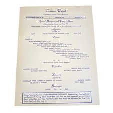 Vintage menu casino for sale  Damascus