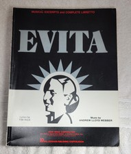 EXTRACTOS MUSICALES DE EVTA y LIBRETO COMPLETO Espectáculo Musical Broadway Años 70 Webber segunda mano  Embacar hacia Mexico
