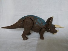 Usado, Tricerátopo Jurrasic World Park Dominion Roar Strikers marrom cabeça azul 2018 comprar usado  Enviando para Brazil