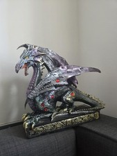 Silver dragon figurine for sale  LONDON