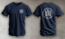 Camiseta Preta Marinha Polícia Federal do México Divisão de Inteligência Polícia comprar usado  Enviando para Brazil