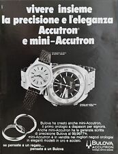 Bulova pubblicità 1972 usato  Castelfidardo