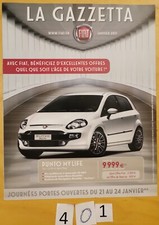LA GAZZETTA FIAT 01/2011 PUNTO, QUBO, DOBLO, BRAVO, PANDA, 500 Prospectus 4 p F comprar usado  Enviando para Brazil