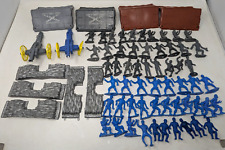 Vintage MPC Azul e Cinza Guerra Civil Americana ACW Playset Exército Homens Soldados Lote de Brinquedos, usado comprar usado  Enviando para Brazil