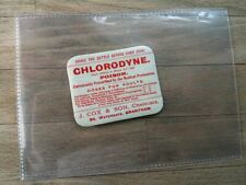 Chlorodyne (morfina) medicamento venenoso químico rótulo c 1920, J.Cox, Grantham comprar usado  Enviando para Brazil