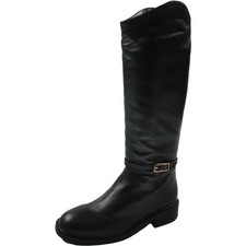Botas femininas Arezzo MCKENNA preta fivela altura do joelho 7 médias (B,M) BHFO 6998 comprar usado  Enviando para Brazil