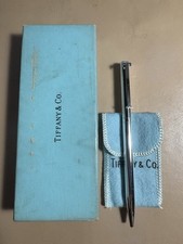 Usado, Autêntica caneta esferográfica Tiffany & Co. prata esterlina tipo torção clipe em T sem tinta comprar usado  Enviando para Brazil