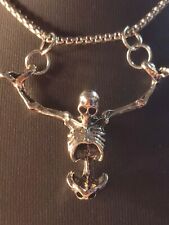Halskette silber skelett gebraucht kaufen  Weida