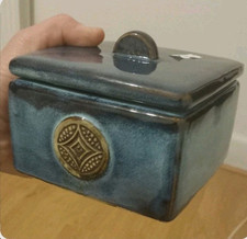 Blue studio pottery for sale  LONDON