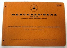 Lista de peças ilustradas de motor de carro MERCEDES-BENZ tipo M 130 1968 #10138 edição A comprar usado Lista de peças ilustradas de motor de carro MERCEDES-BENZ tipo M 130 1968 #10138 edição A comprar usado  Enviando para Brazil