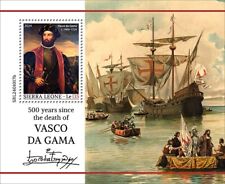 2025 01 - SERRA LEOA - VASCO DA GAMA 500TH 1V conjunto completo, sem marca de charneira ** comprar usado  Enviando para Brazil