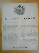 1844 notificazione firenze usato  Imola