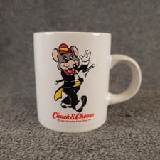 1991 Showbiz Pizza Time Chuck E Cheese Mini Caneca de Cerâmica Shot 2.5" Vintage  comprar usado 1991 Showbiz Pizza Time Chuck E Cheese Mini Caneca de Cerâmica Shot 2.5" Vintage  comprar usado  Enviando para Brazil