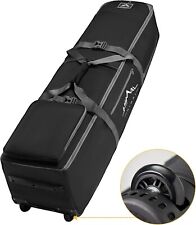 NOVA Bolsa de Viagem de Golfe Preta com Rodas Impermeável 900D Tecido Oxford Resistente 48" comprar usado NOVA Bolsa de Viagem de Golfe Preta com Rodas Impermeável 900D Tecido Oxford Resistente 48" comprar usado  Enviando para Brazil