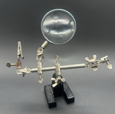 Braçadeira de bancada articulada vintage 6 juntas ferramenta de ampliação base de ferro fundido rara comprar usado  Enviando para Brazil