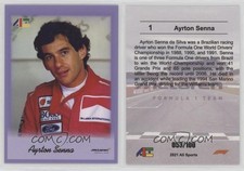 2021 All Sports #1 Ayrton Senna roxo 053/100 campeão de Fórmula 1 F1 comprar usado  Enviando para Brazil