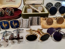 Vintage cufflinks tie for sale  BANWELL