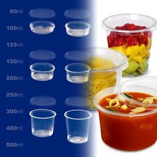 PP redondo alimentos recipientes plásticos tampas 80 ~ 500ml cilíndrico takeaway caixa bar pab comprar usado  Enviando para Brazil