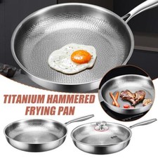 Titanium Pan Pro With Lid 2025 Durable Scratch Non Stick Titanium Pan GXD comprar usado  Enviando para Brazil