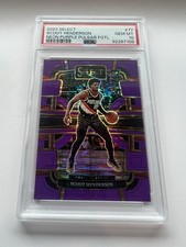 Usado, 2023-24 Select Scoot Henderson Neon Purple Pulsar Prizm FOTL /5 PSA 10 RC Rookie comprar usado  Enviando para Brazil