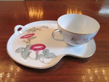 Noritake UM copo e bandeja de lanches, Japão, padrão MORNING GLORY [92] comprar usado  Enviando para Brazil