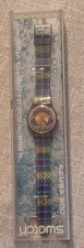 Relógio Swatch xadrez roxo e dourado - 1991 - Nunca usado comprar usado  Enviando para Brazil