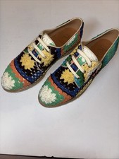 KANNA Espanha Espadrille Como Novo Crochê Colorido Sapatos de Cadarço 38 (7.5) Boho comprar usado  Enviando para Brazil