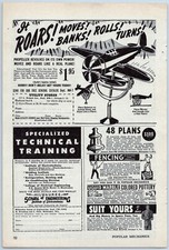 1946 Lojas Utilitárias Vintage Publicitário Brinquedo Educativo Avião Giroscópio Avião comprar usado  Enviando para Brazil