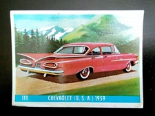1959 Chevrolet Impala quatro portas sedã cartão de novato #118 1961 vintage RARO +++ comprar usado  Enviando para Brazil