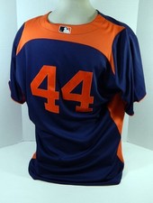 Camiseta 2012 Detroit Tigers #44 Game Issued Navy ST BP 966 comprar usado  Enviando para Brazil