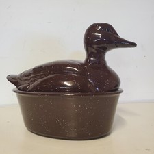Brown ceramic duck for sale  Meridian