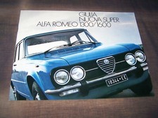 TOPRARITÄT Schöner Prestige Prospekt Alfa Romeo Nuova Giulia Super von 1974 !!!, usado comprar usado  Enviando para Brazil
