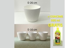Set vaso plastica usato  Milano