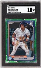 Refrator MAX CLARK - Tigres - 2024 Bowman Chrome Prospect brilho lunar -SGC 10 GM comprar usado  Enviando para Brazil