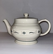 Longaberger pottery teapot for sale  Yorkville