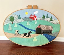 Quilted embroidered covered for sale  New Hudson