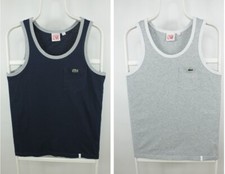 Regata masculina x2 Lacoste LIVE azul e cinza algodão tamanho normal XS, usado comprar usado  Enviando para Brazil