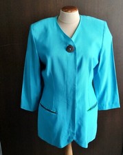 Veste turquoise épaulette d'occasion  Bischheim