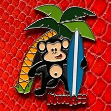EUA🇺🇸ÍMÃ DE GELADEIRA DE METAL✅MACACO SURFISTA ILHAS HAVAIANAS COM LEMBRANÇA PALMTREE🎗 comprar usado  Enviando para Brazil