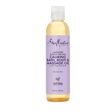 Aceite de baño, cuerpo y masaje lavanda orquídea silvestre crema hidratante calmante para sensibles segunda mano  Embacar hacia Mexico