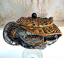 wicker wrought iron organizer for sale wicker wrought iron organizer for sale New Salisbury