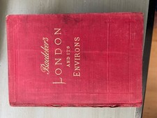 Baedekers london environs for sale  CAMBERLEY