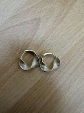 Goldfarbene creolen strukturmu gebraucht kaufen  Garching b.München