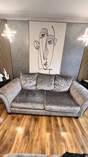 Grey crushed velvet for sale  DISS