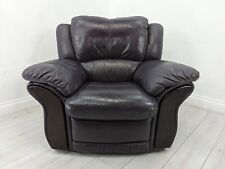 Armchair purple leather for sale  BRISTOL
