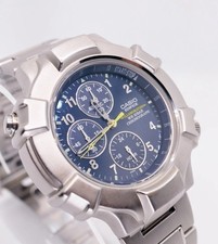 Relógio masculino Casio Edifice Import JDM EF-300 cronógrafo azul comprar usado  Enviando para Brazil