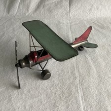 Escultura de avião com hélice de metal estilo vintage decoração arte aviação vermelho verde comprar usado  Enviando para Brazil